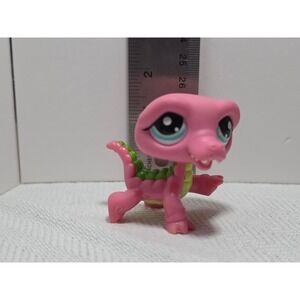 LPS Littlest Pet Shop Crocodile Figure, model #1464 pink green replacement‎ Toy